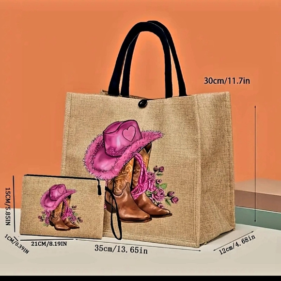 2 piece women's tote & mini purse set - Picture 13 of 13